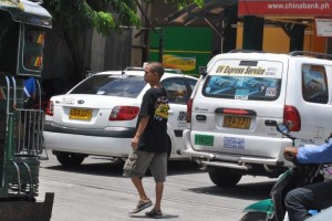 Only in the Philippines. Different public utility vehicles same plate number.