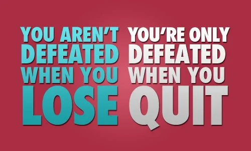 Defeated : Lose vs Quit