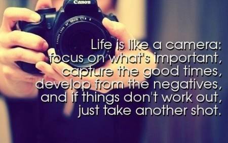 Life Quotes - Life is like a camera