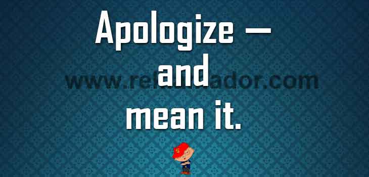 Apologize When Bae Is Mad