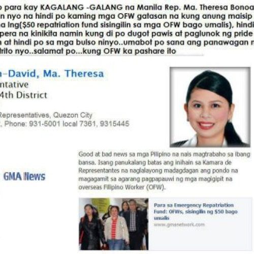 House Bill (HB) No. 6195 na inihain ni Manila Rep. MA. THERESA BONOAN DAVID