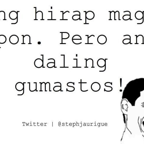 Hirap, ipon at Gumastos