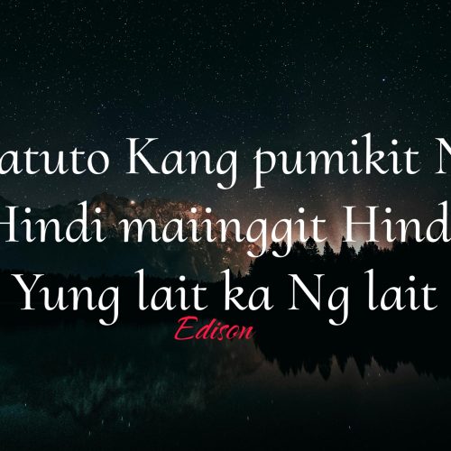 Matuto kang pumikit