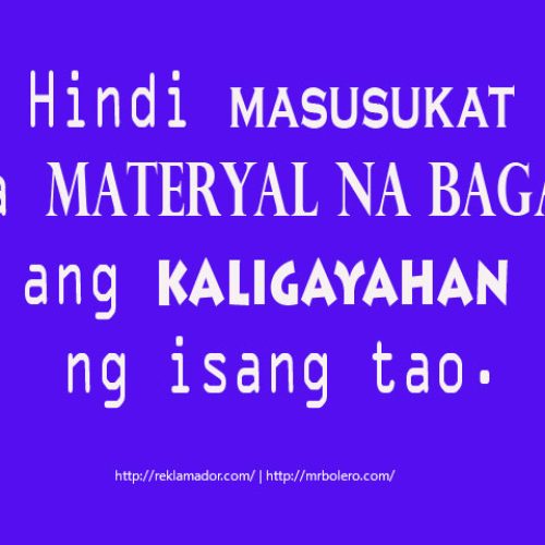 Tagalog Life Contentment Quotes