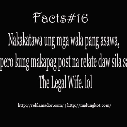 The Legal Wife Syndrome