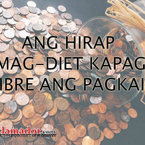 Mga Dahilan Kung Bakit Ang Hirap Mag-Diet