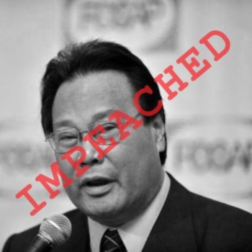 Former Chief Justice Renato Corona said he has no regrets in making a stand